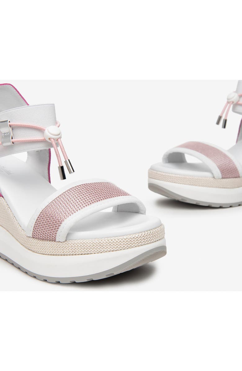 NeroGiardini Bungee Platform Wedge Sandal, Alternate, color, Pink Multi