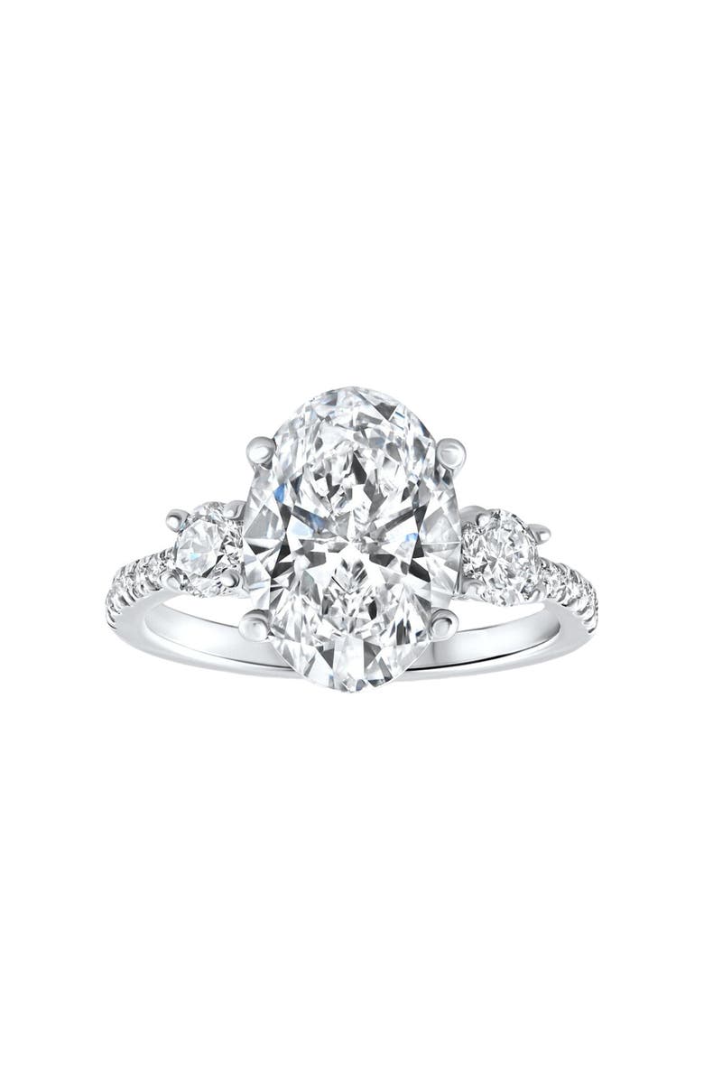 Bliss Diamond Certified 3 1/4Ct Oval Diamond Engagement Ring 14k Gold Lab Grown, Main, color, 