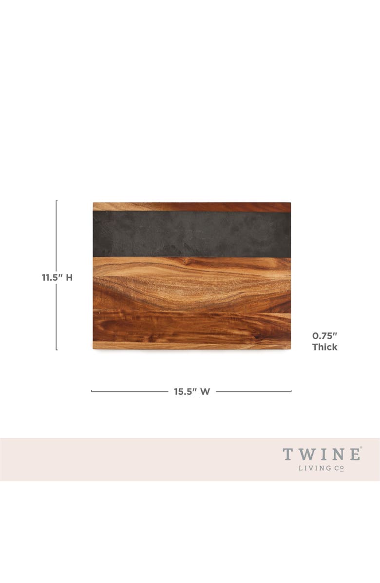 TWINE Wood & Slate Cheese Board, Alternate, color, Wood