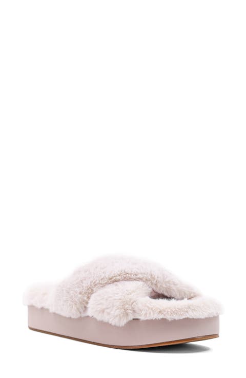 Juliet Faux Fur Slide Sandal (Women)