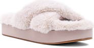 SHUSHOP Juliet Faux Fur Slide Sandal
