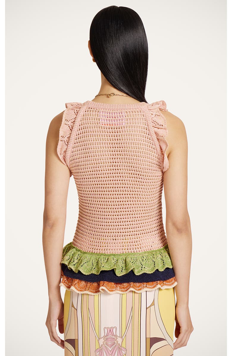 La DoubleJ Eight Counts Crop Top, Alternate, color, Color Block Pink
