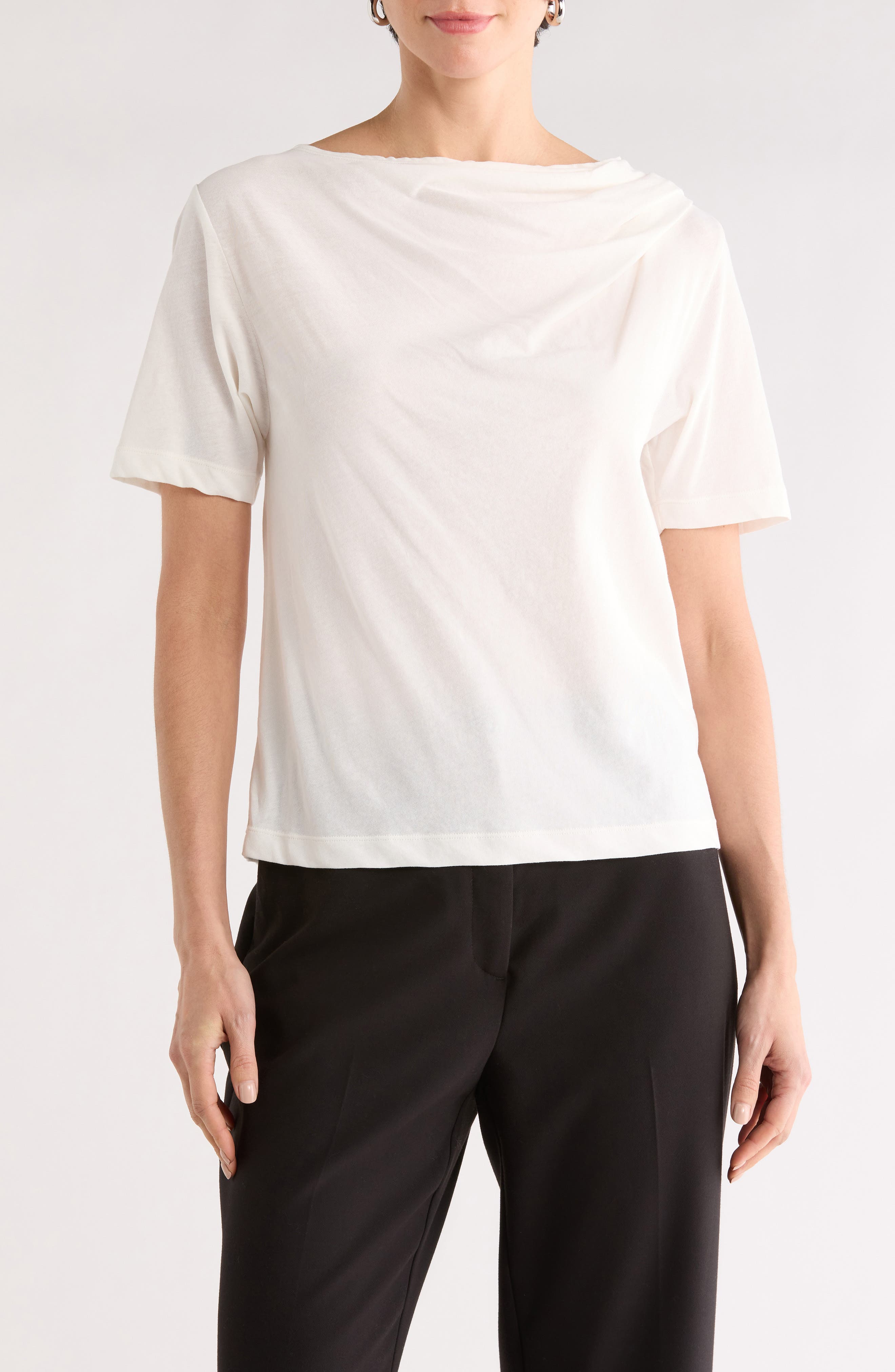 A.L.C. Lee Cowl Neck Cotton Top