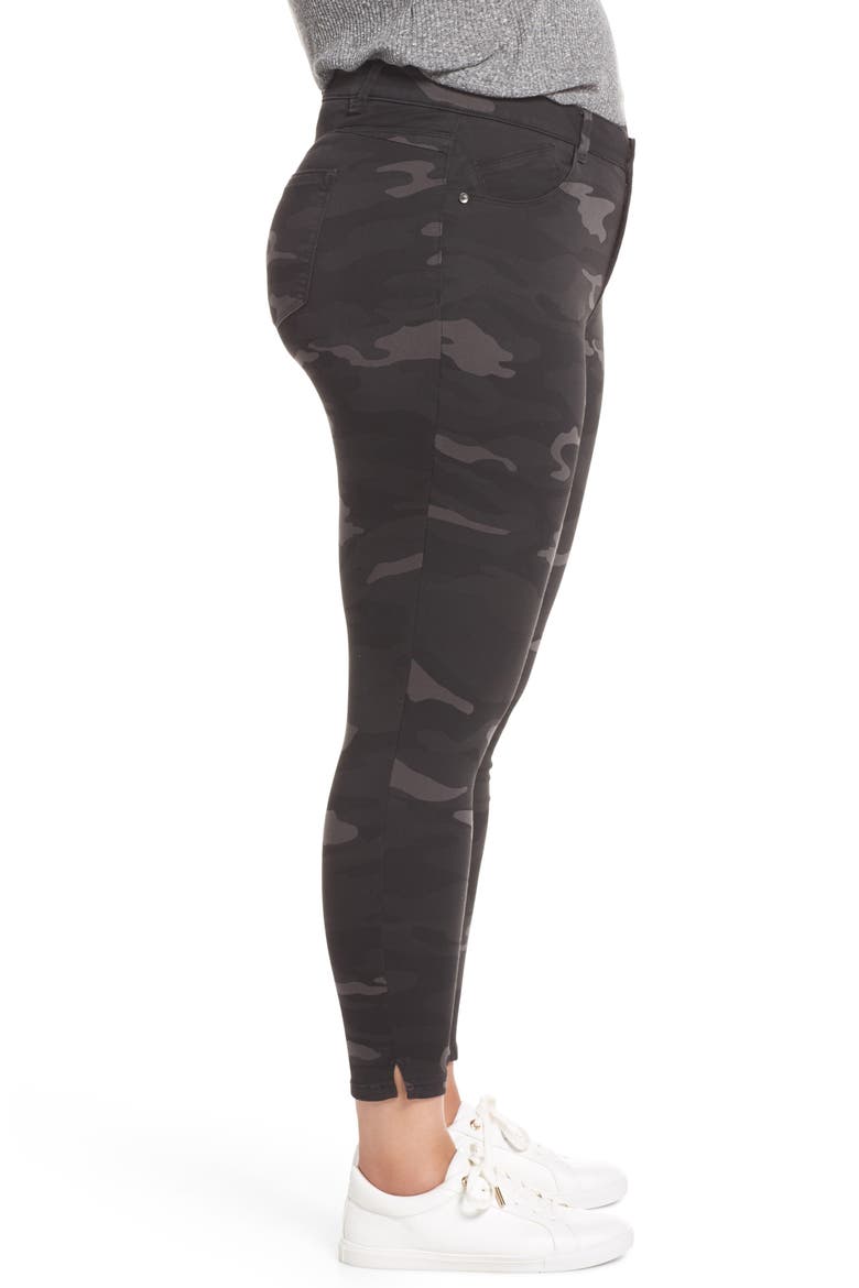 Ab-Solution Ankle Skimmer Jeans (Nordstrom Exclusive), Alternate, color, BLACK/ CAMO
