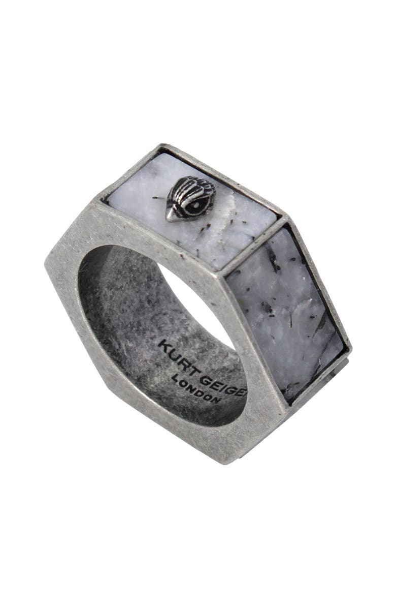 Kurt Geiger London Men's Hexagon Ring, Alternate, color, 