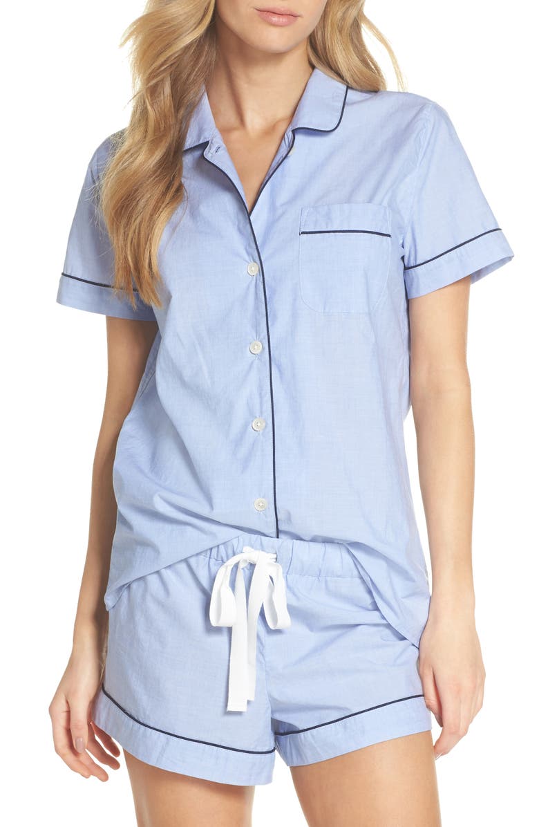 J.Crew Tipped Short Pajamas, Main, color, 