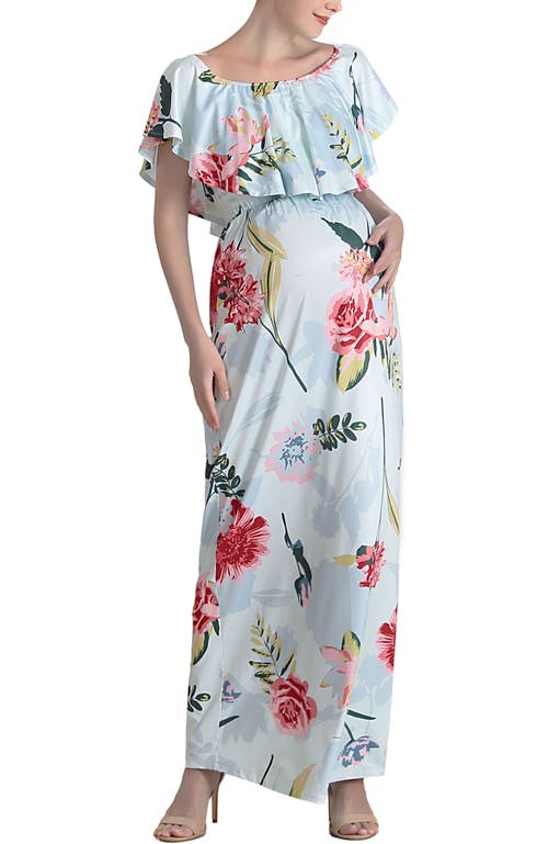 Kimi & Kai Deya Off The Shoulder Maternity/nursing Maxi Dress