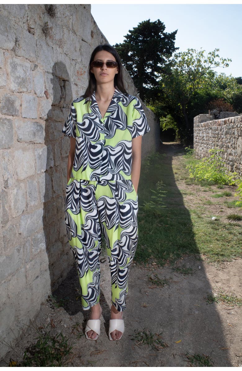 Untitled in Motion Temper Pleated Straight-Leg Pants, Alternate, color, Diemta