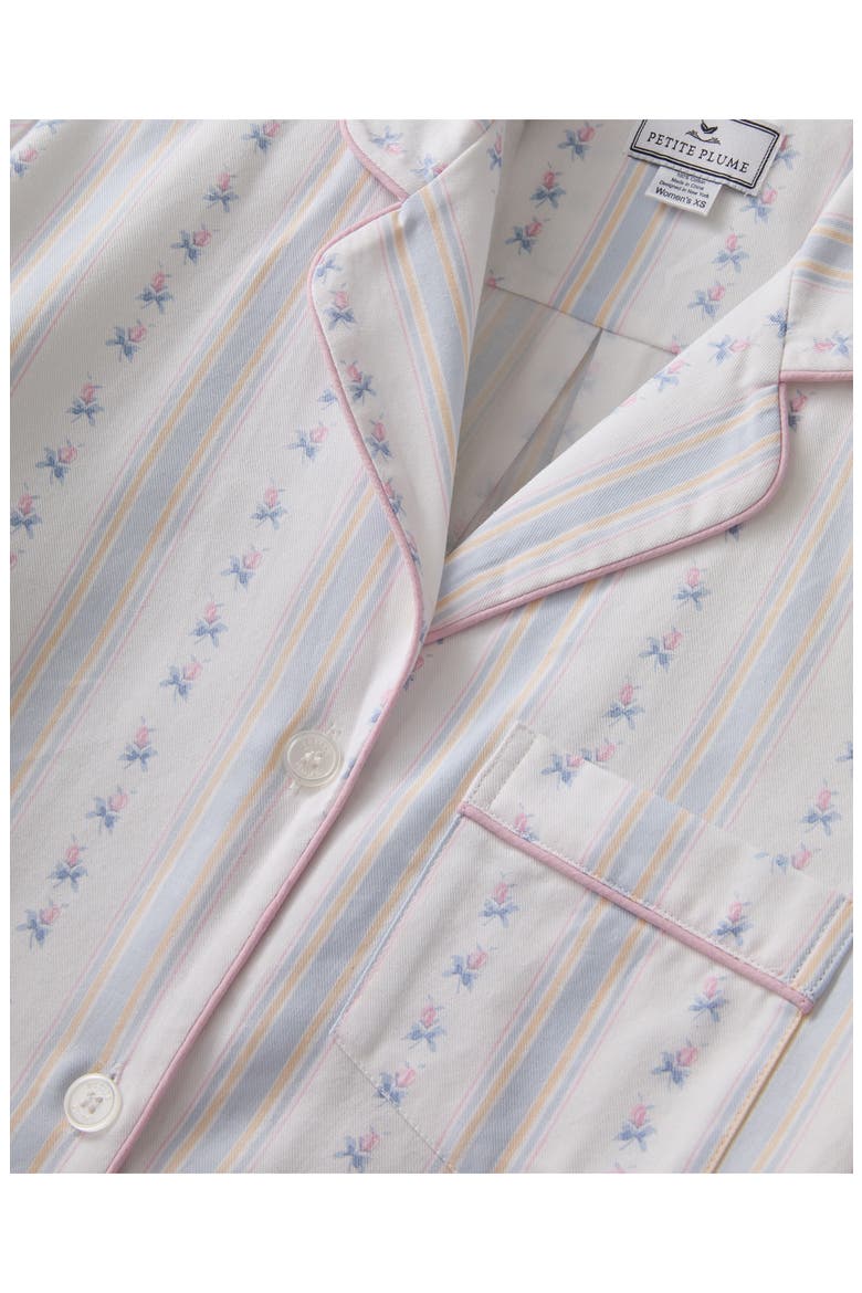 Brushed Cotton Twill Pajamas, Alternate, color, WHITE