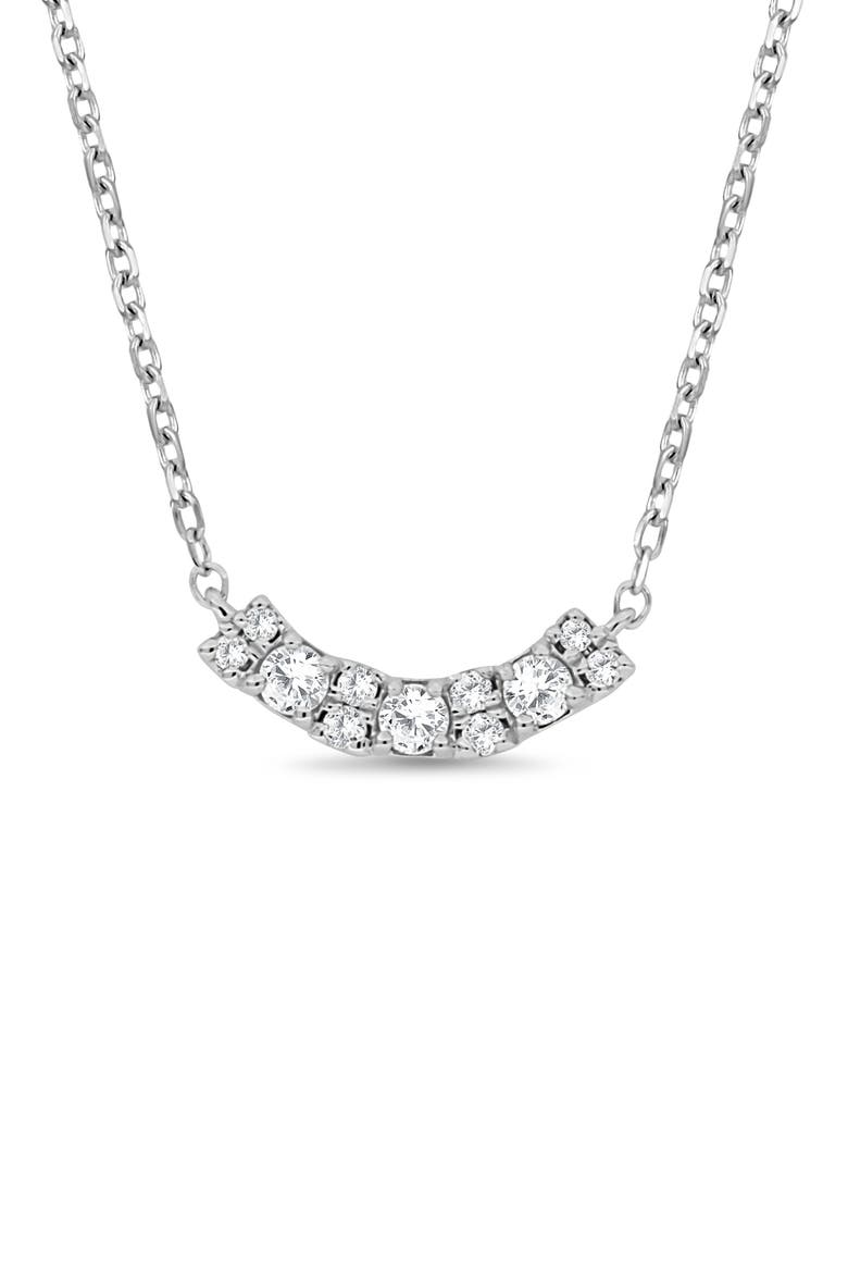 Mika Diamond Pendant Necklace, Alternate, color, 18K WHITE GOLD/ DIAMOND