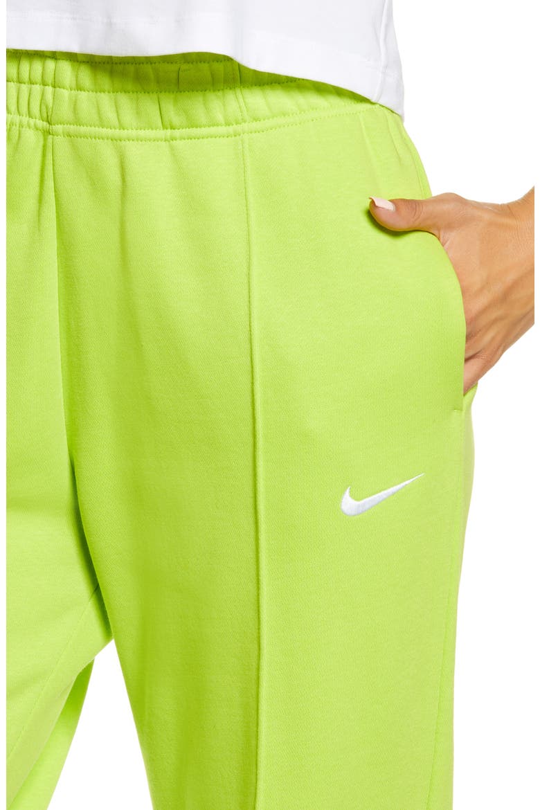 Sportswear Essential Fleece Pants, Alternate, color, 321 ATOMIC GREEN/ WHITE