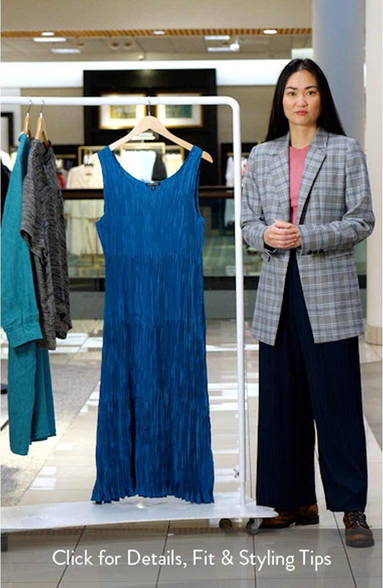 Sleeveless Tiered Silk Maxi Dress, sales video thumbnail