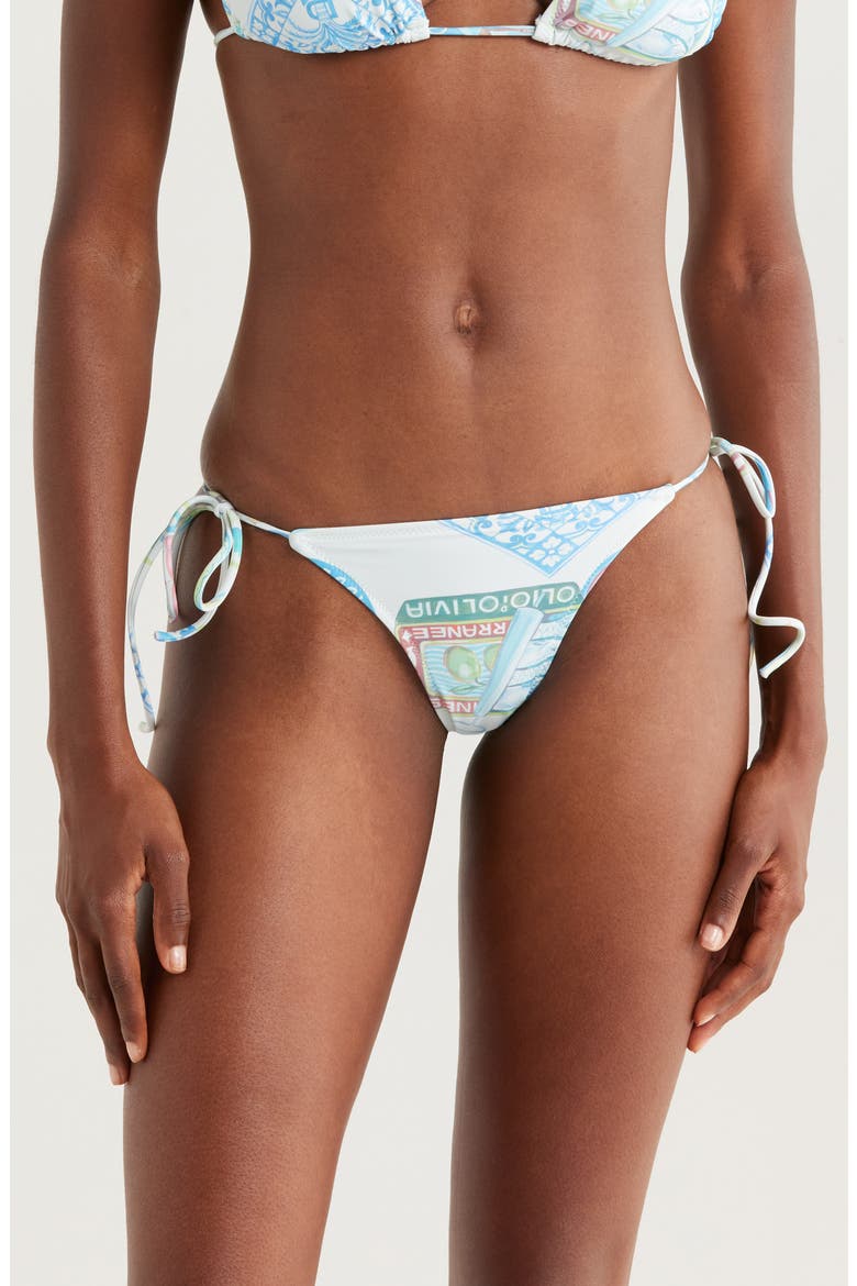 Tie Side Bikini Bottoms, Main, color, BLUE MULTI
