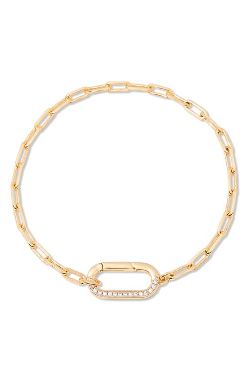 Brook & York Brook And York Petra Paperclip Link Bracelet In Gold