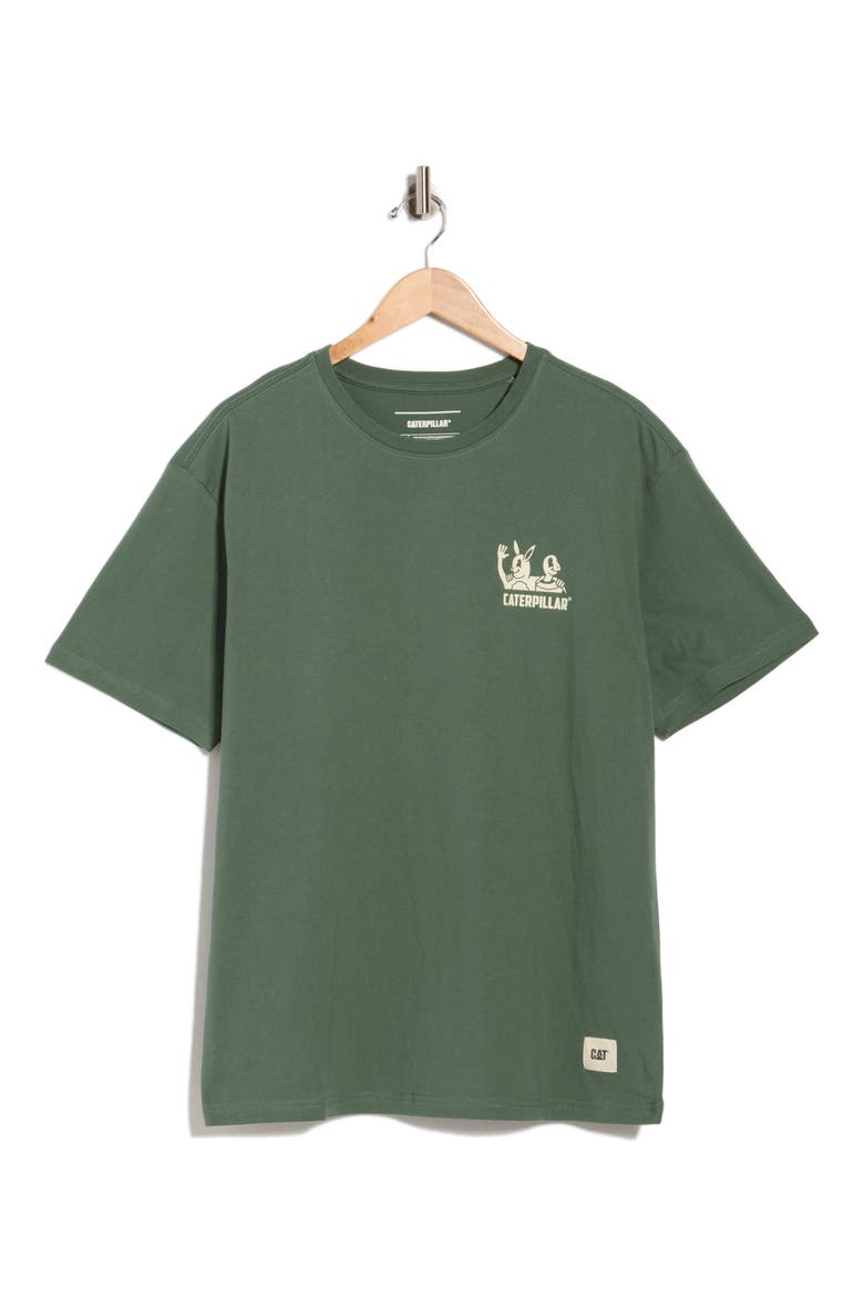 Relaxed Work Together Cotton Graphic T-Shirt, Alternate, color, DUCK GREEN