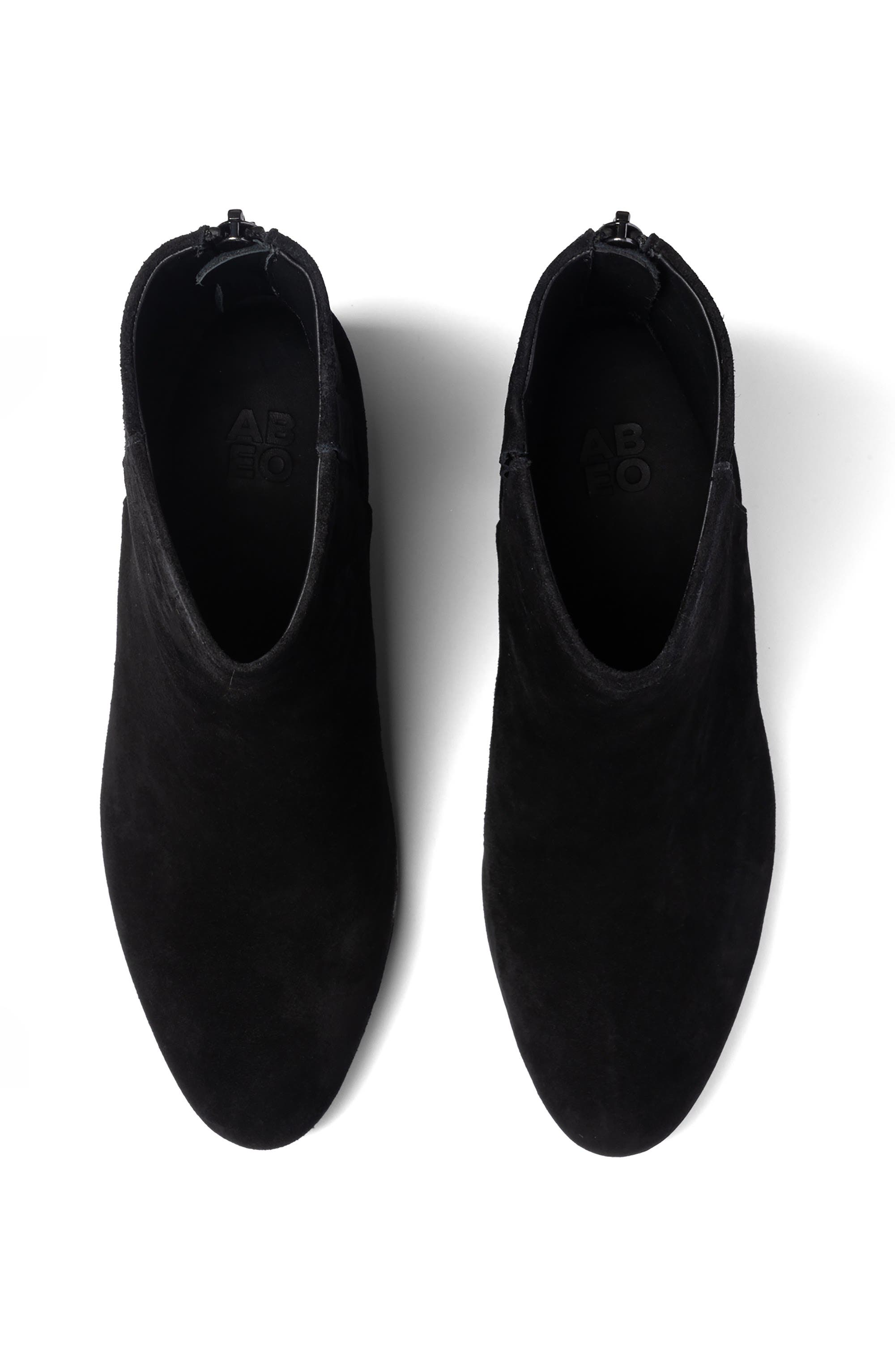 ABEO Plaza Back Zip Boot, Alternate, color, Black Suede - Regular