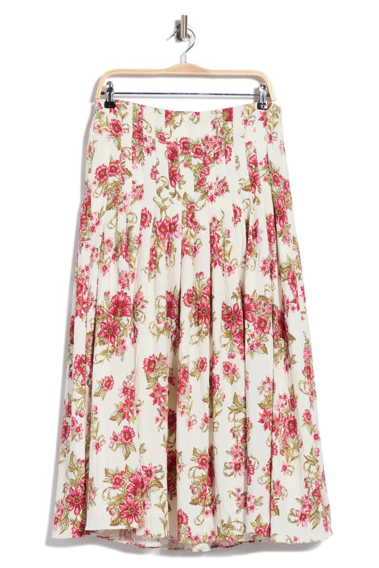 Gathered Midi Skirt, Alternate, color, CHAI TEA