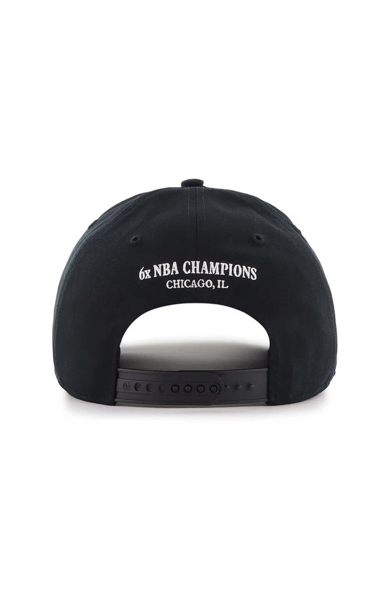 '47 Men's '47 Black Chicago Bulls Every Time Past Champs Hitch Adjustable Hat, Alternate, color, 