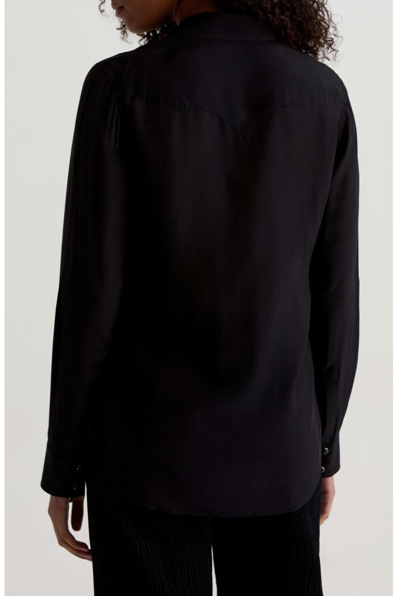 Melia Western Shirt, Alternate, color, SUPER BLACK