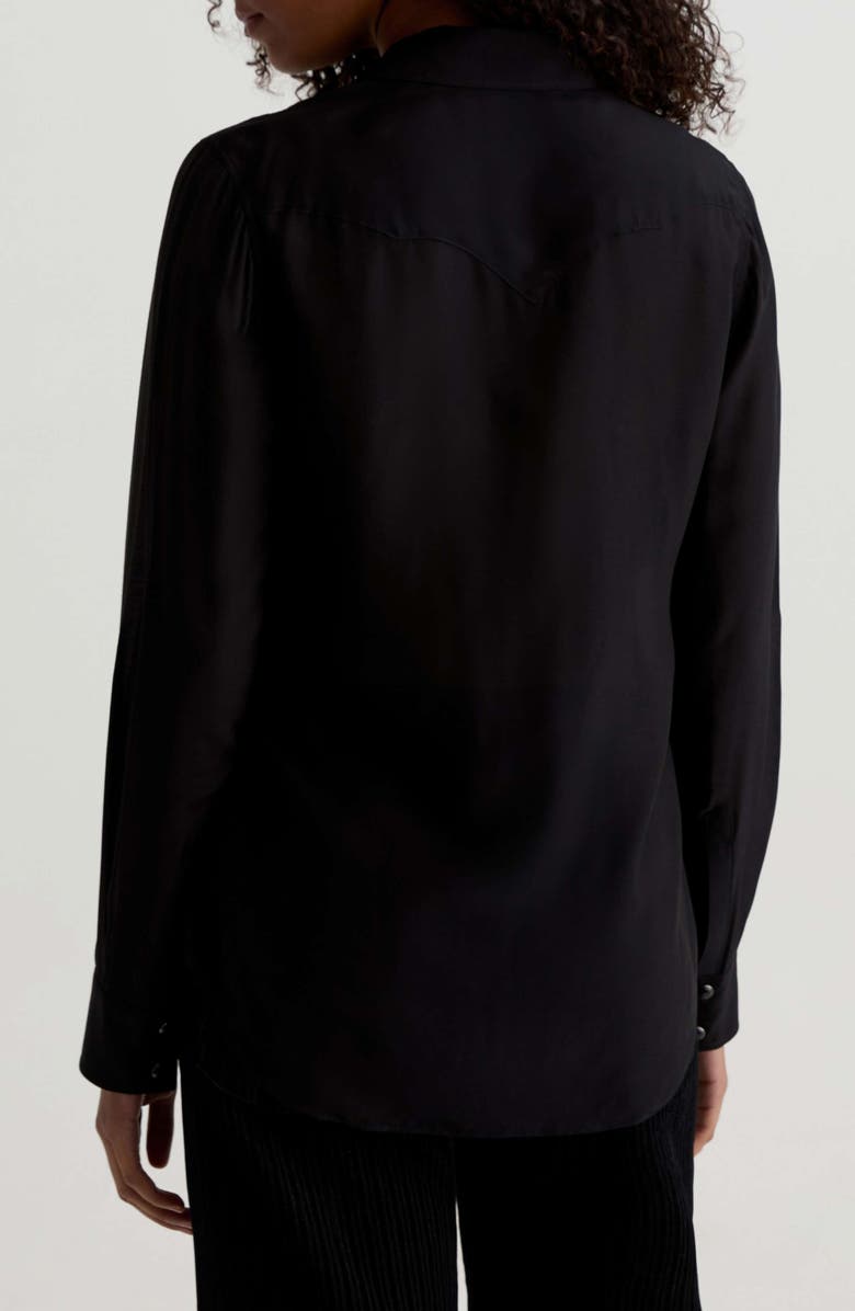 AG Melia Western Shirt, Alternate, color, Super Black