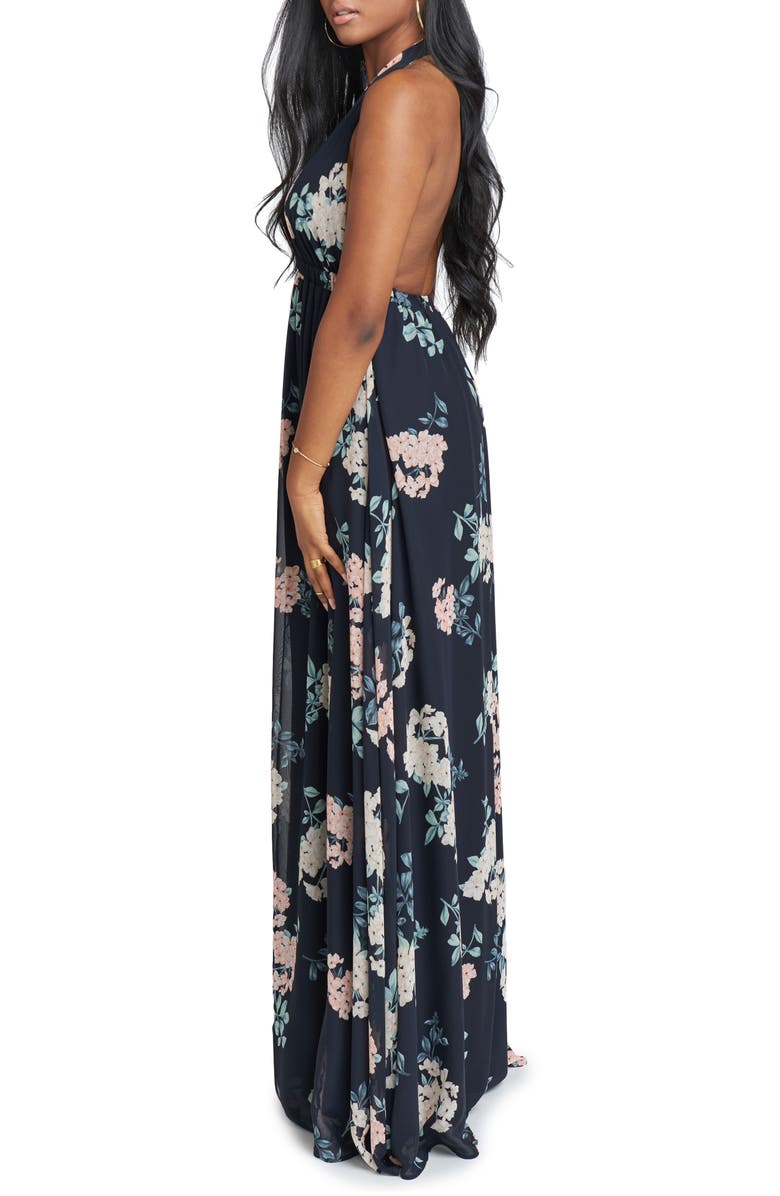 Show Me Your Mumu Luna Halter Gown, Alternate, color,