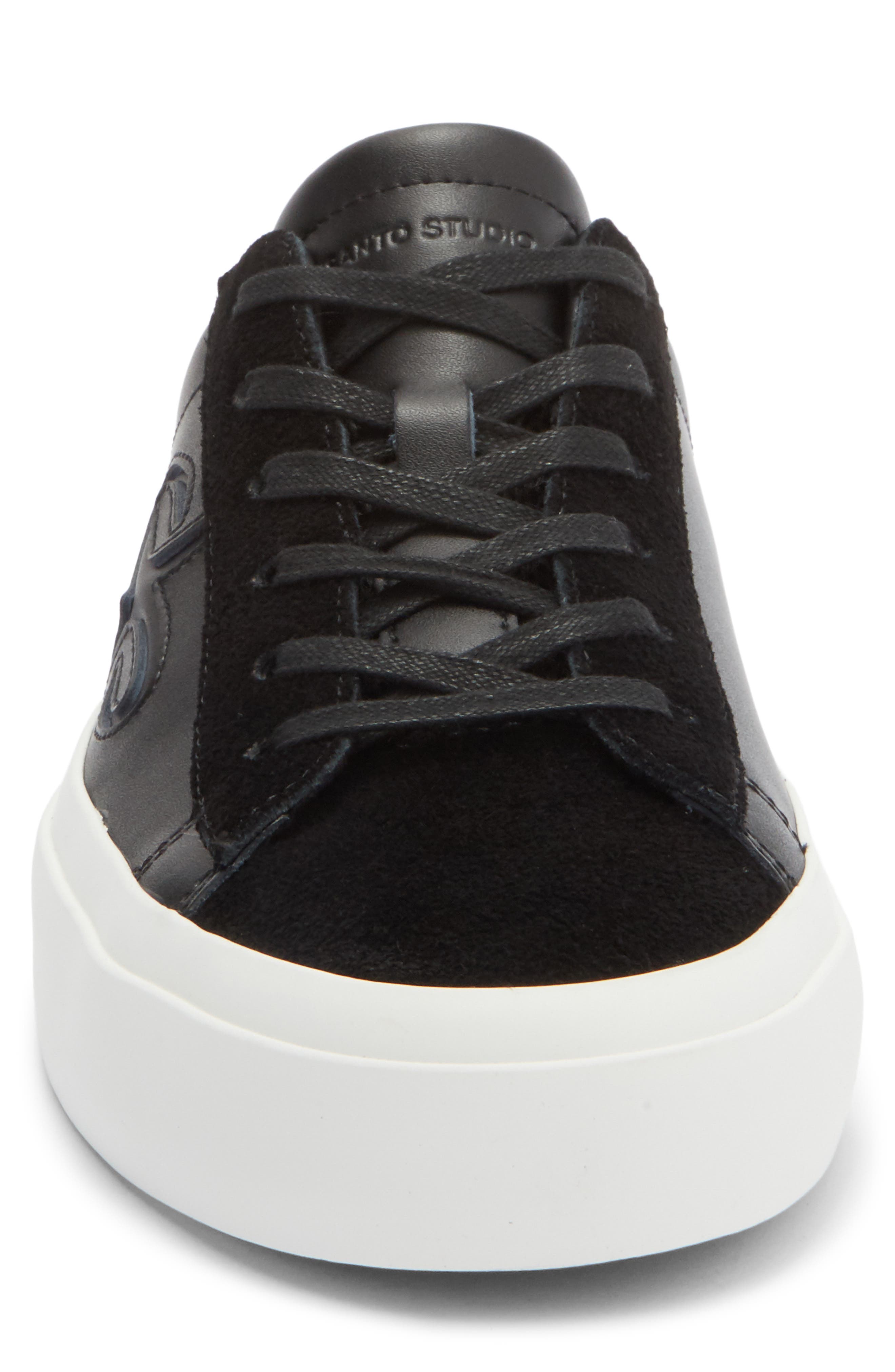 SANTO STUDIO Clemente Low Top Sneaker, Alternate, color, Black