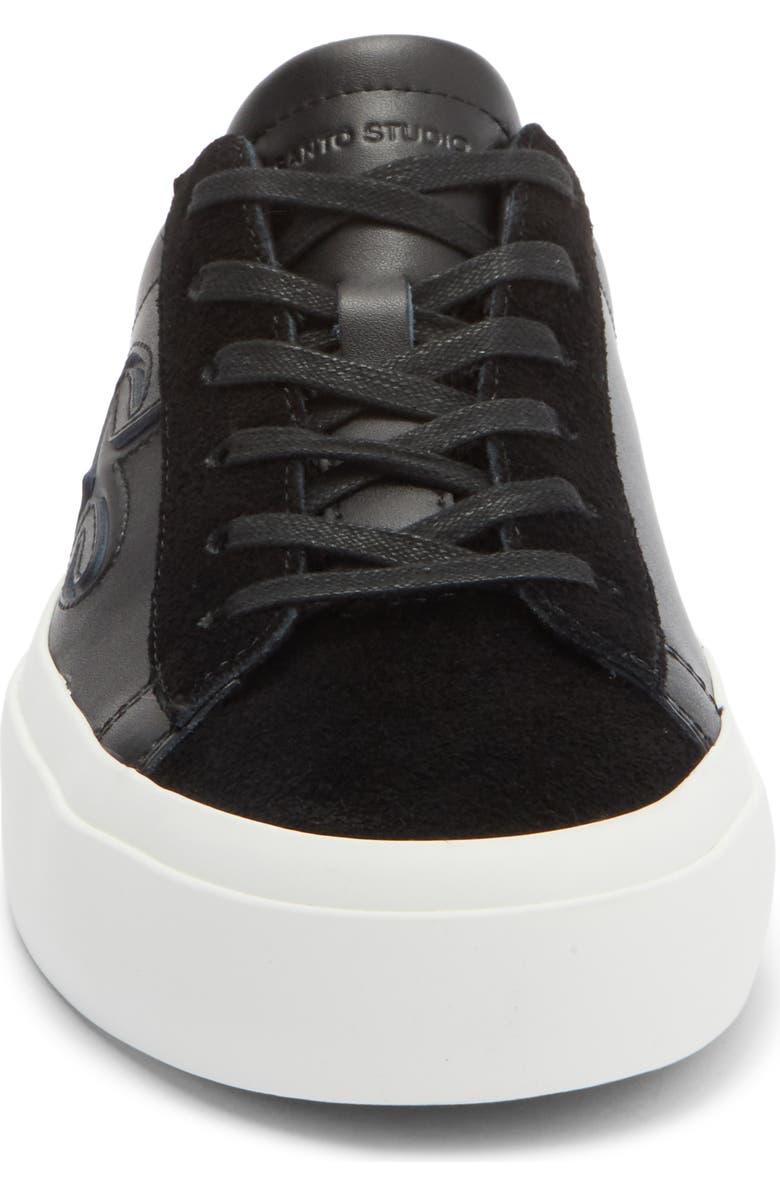 SANTO STUDIO Clemente Low Top Sneaker, Alternate, color, Black