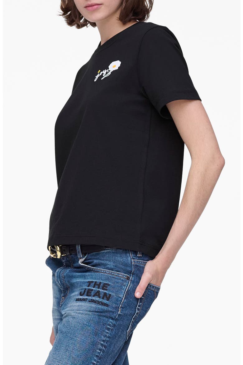 Marc Is Joy Daisy Graphic Baby T-Shirt, Alternate, color, BLACK