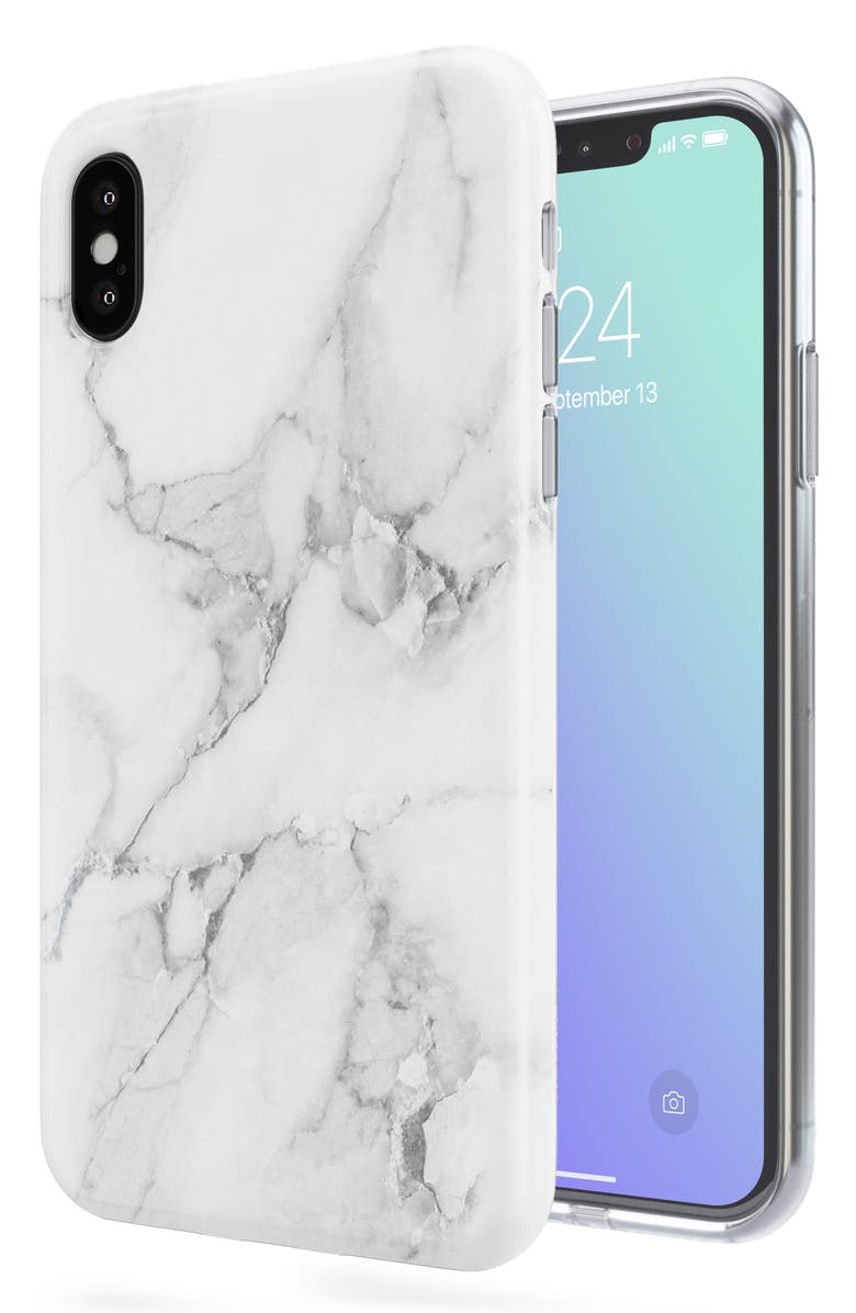 Recover White Marble iPhone X/Xs/Xs Max & XR Case, Alternate, color, 