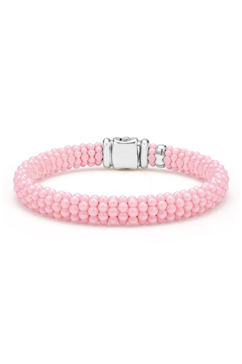 Pink Caviar Ceramic Beaded Bracelet (Nordstrom Exclusive), Main, color, PINK