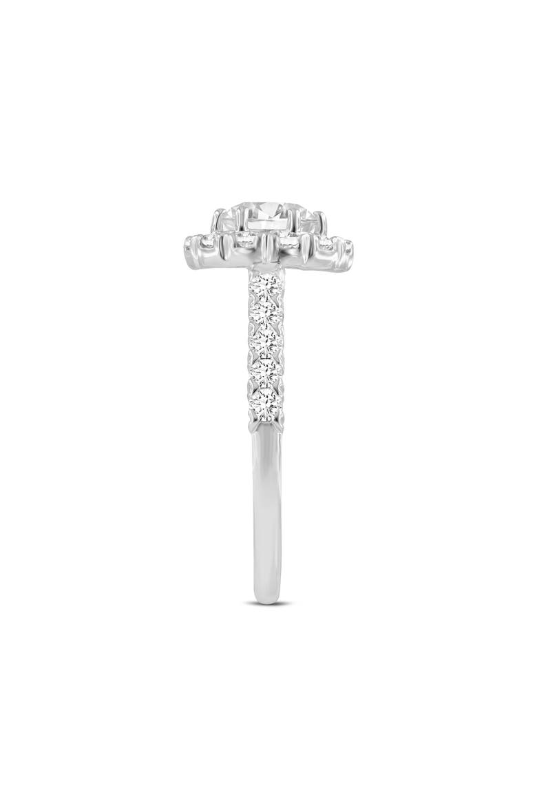 Seraphine 14K White Gold Round Cut Lab Grown Diamond Halo Engagement Ring - 2 Ct, Alternate, color, 14K White Gold