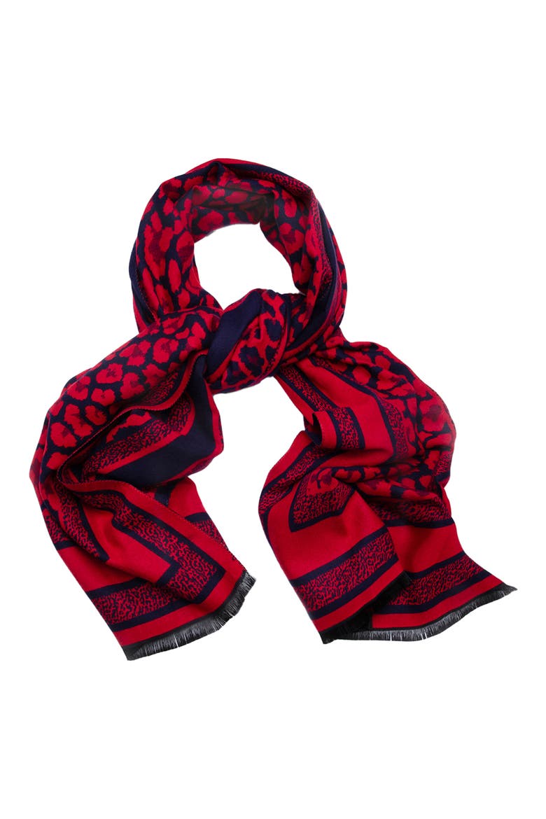 Reversible Scarf, Alternate, color, RED