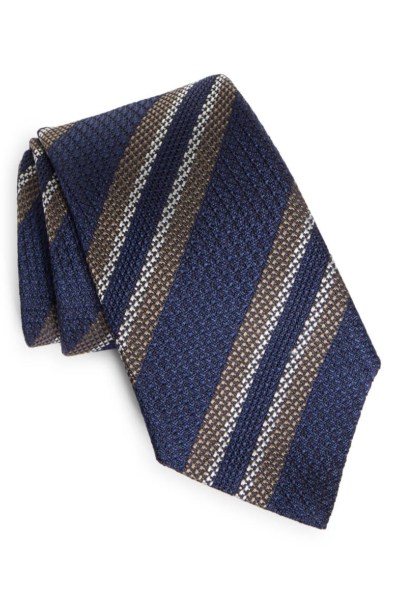 ZEGNA TIES Grenadine Silk Tie, Main, color, 