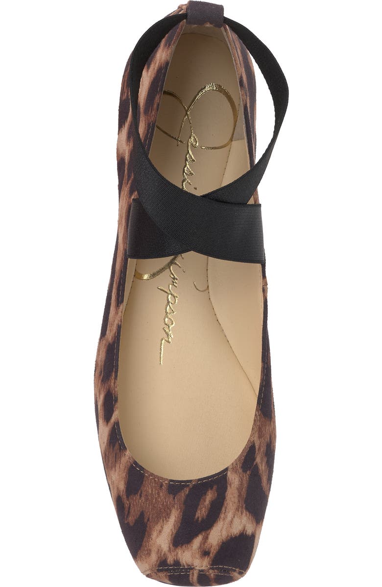 Jessica Simpson 'Mandalaye' Leather Flat, Alternate, color, Natural Spots