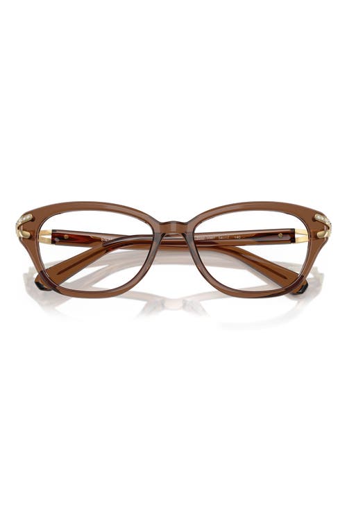 Swarovski 54mm Pillow Optical Glasses In Transparent