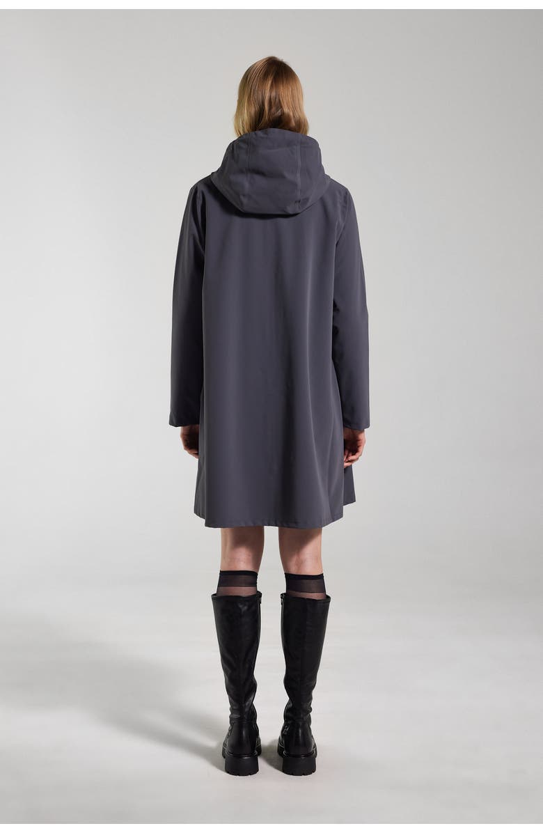 Stutterheim Mosebacke Lightweight Zip Matte Raincoat, Alternate, color, Metal