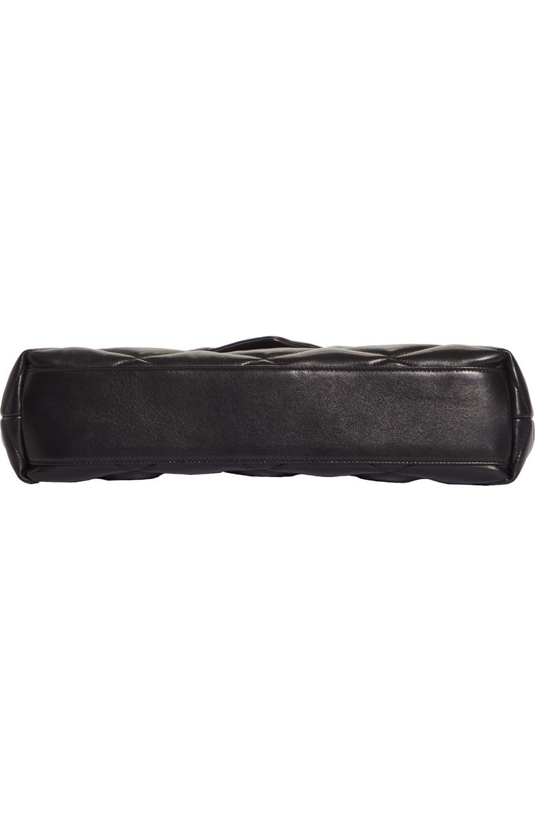 Saint Laurent Sade Leather Puffer Clutch, Alternate, color,