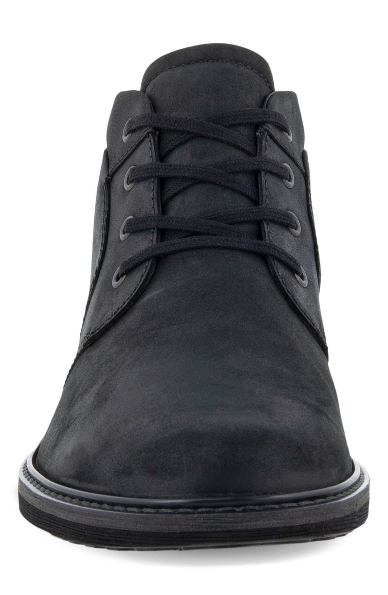 ECCO Turn II Waterproof Lace-Up Boot, Alternate, color, Black
