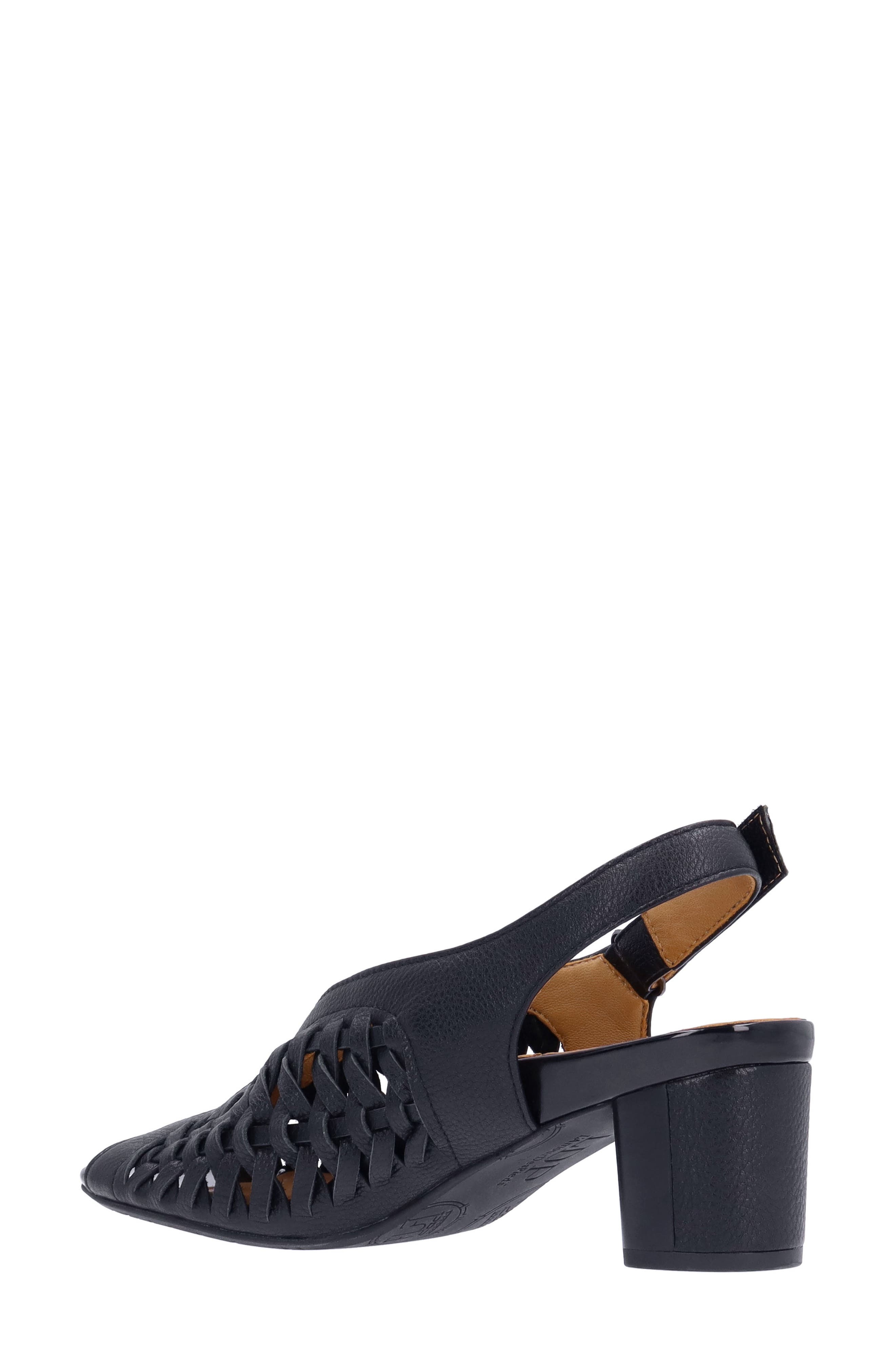 L'Amour des Pieds Myrina Basket Weave Slingback Peep Toe Sandal, Alternate, color, 