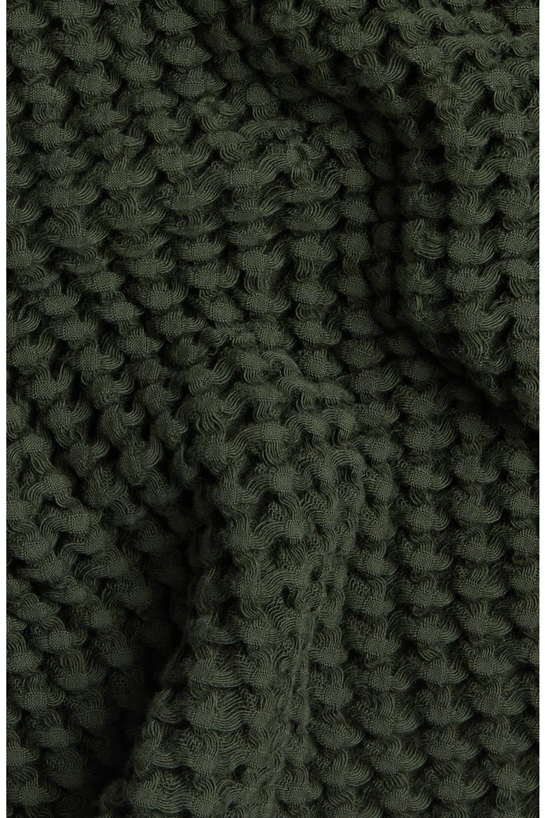 Waffle Towels, Alternate, color, EVERGREEN
