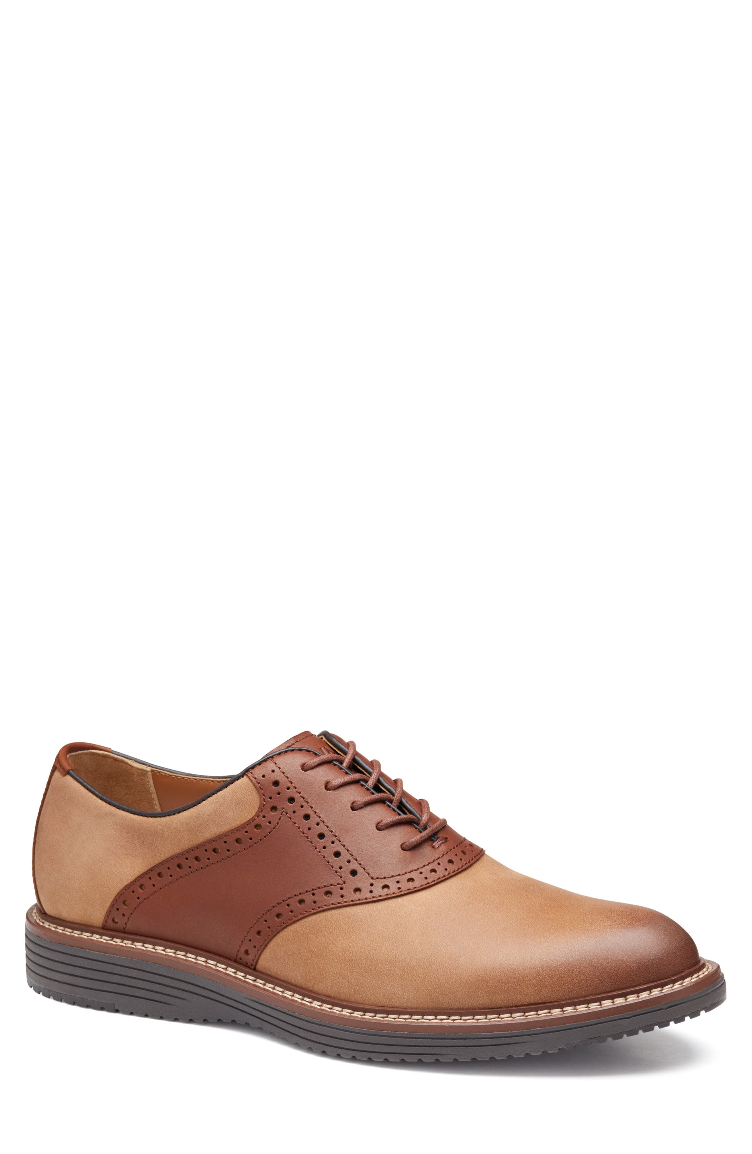 Johnston 
Murphy Upton Saddle Shoe, Main, color, Tan Oiled/ Tan Full Grain