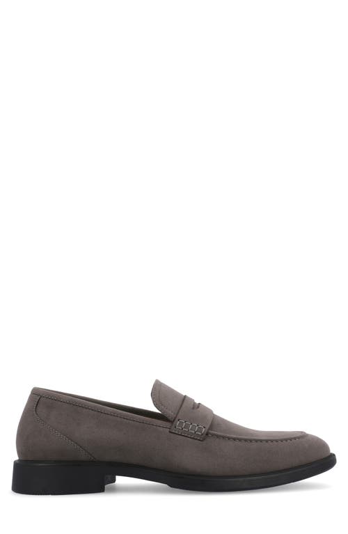 Vance Co. Keith Vegan Leather Penny Loafer In Grey
