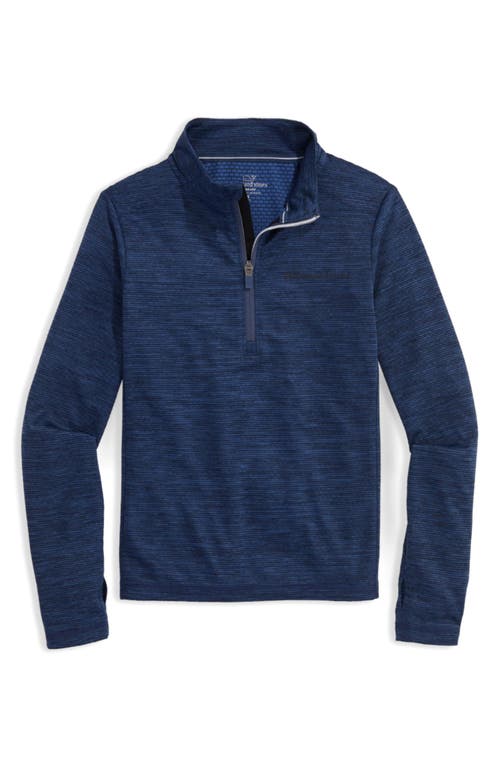 Vineyard Vines Boys' Sankaty Quarter Zip Sweatshirt - Little Kid, Big Kid In Blue