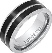 HMY JEWELRY Men's Two-Tone Ring