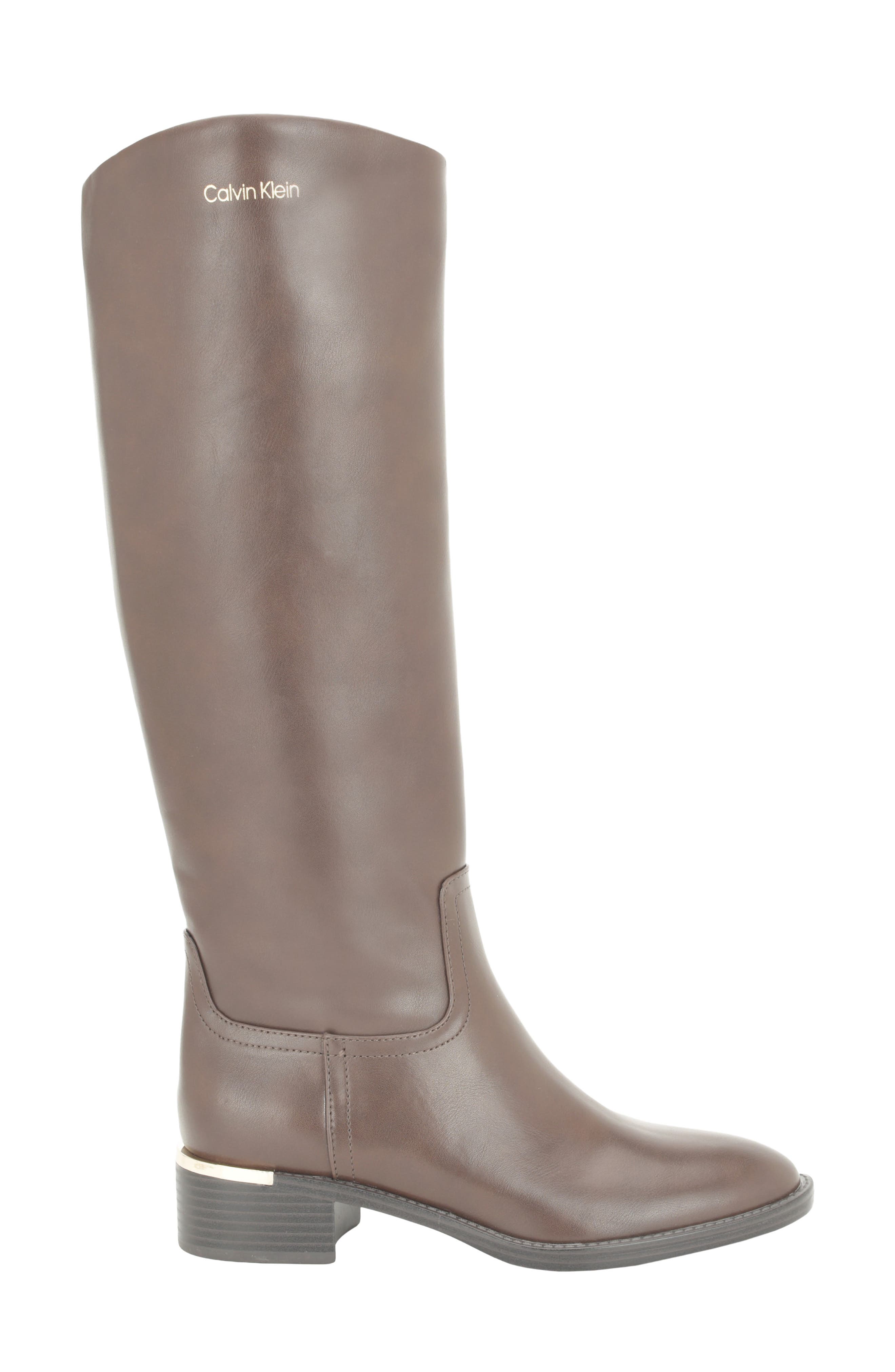 Dazen Knee High Boot, Alternate, color, DARK BROWN