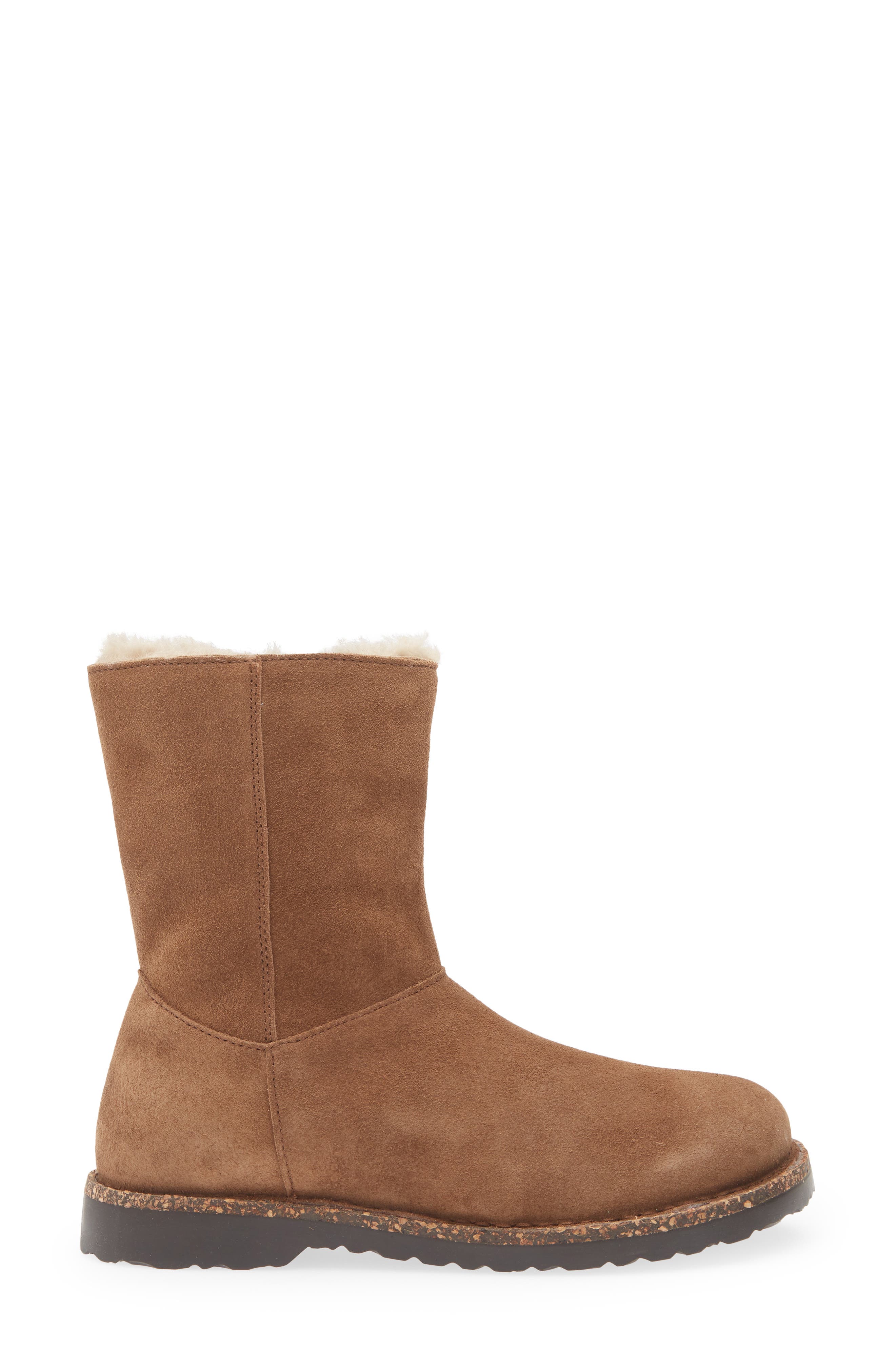 Birkenstock Uppsala Genuine Shearling Lined Boot, Alternate, color, Dark Tea