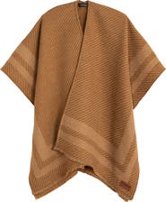 Lauren Ralph Lauren Woven Twill Border Ruana