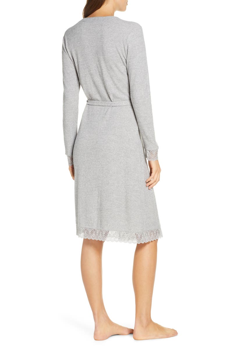 Rachel Parcell Lace Trim Robe, Alternate, color, 
