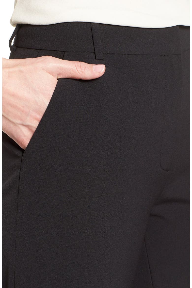 Wide Leg Crop Pants, Alternate, color, BLACK