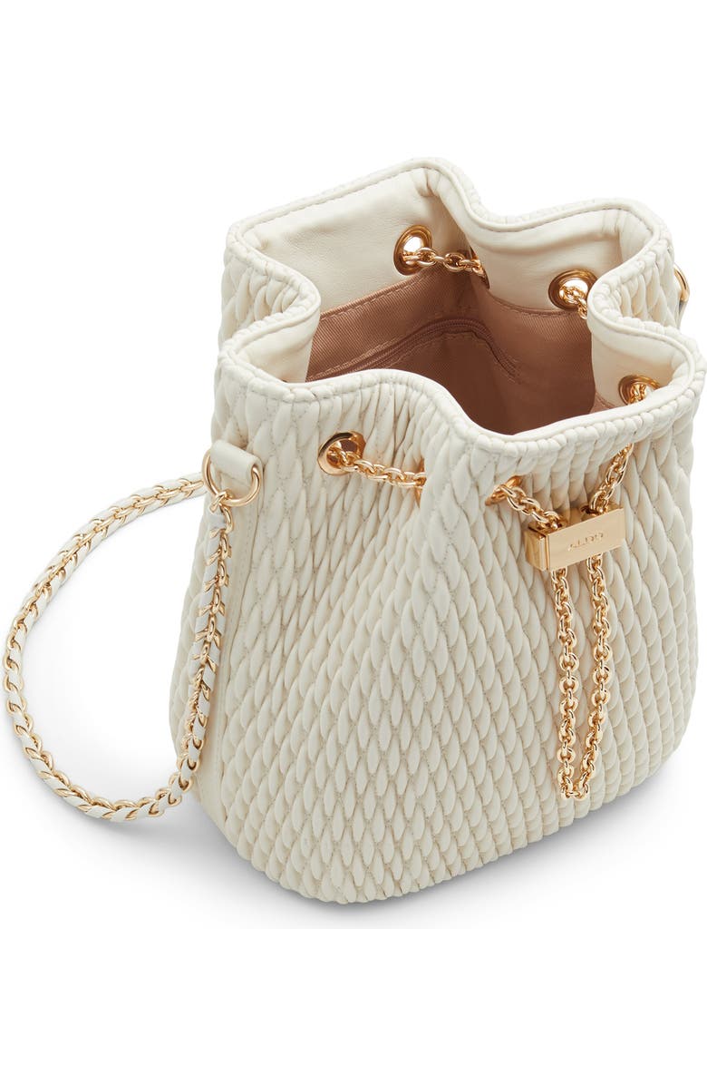 ALDO Natalya Quilted Faux Leather Bucket Bag, Alternate, color,